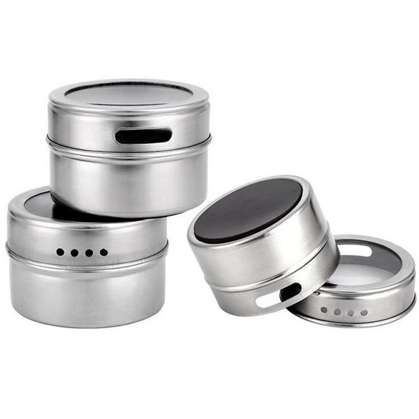 9/12pcs stainless steel magnetic multi-purpose spice storage tins salt and pepper shakers seasoning box bottle spice jars
9/12pcs stainless steel magnetic multi-purpose spice storage tins salt and pepper shakers seasoning box bottle spice jars