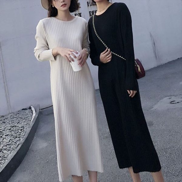 2020 skirt waist slim woolen base dress base knitted loose long-sleeved long t-shirt women's niche dress, White
2020 skirt waist slim woolen base dress base knitted loose long-sleeved long t-shirt women's niche dress, White