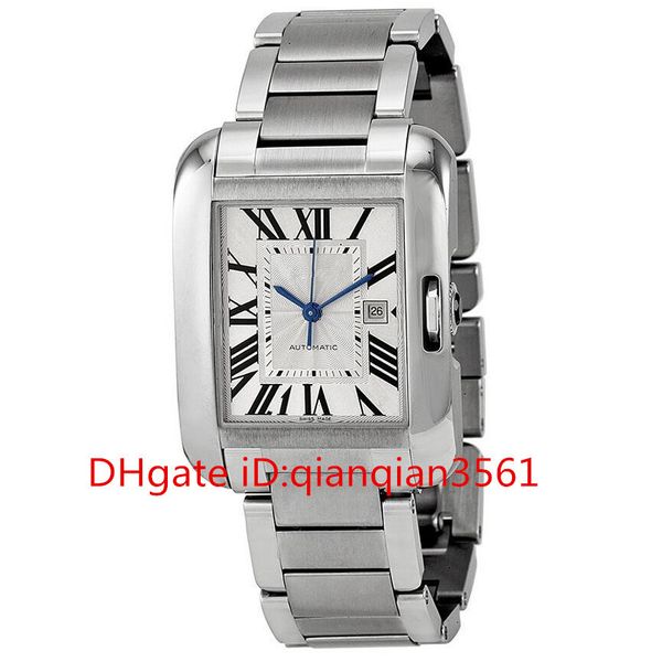

Люксовый бренд W5310009 автоматический Серебряный циферблат из нержавеющей стали браслет мужские часы 39 мм х 29 мм