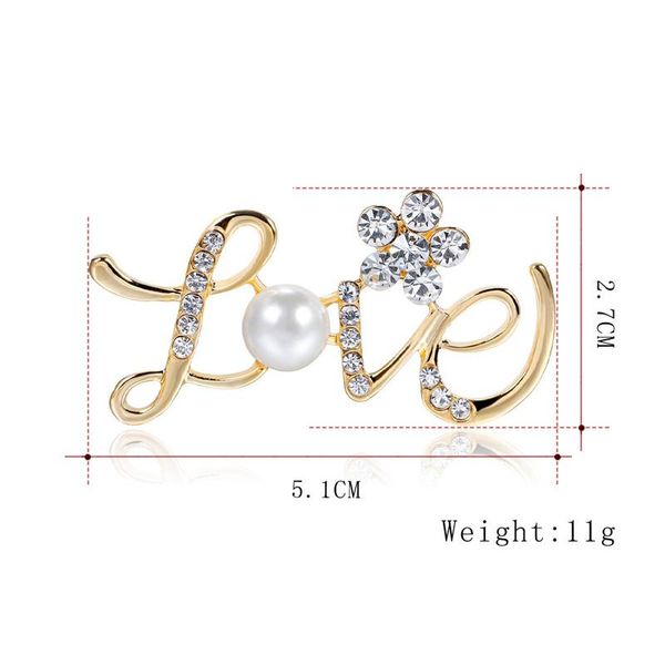 rhinestone jewelry flower love letter brooch crystal-encrusted pearl brooch pin jewelry coat accessories, Gray
rhinestone jewelry flower love letter brooch crystal-encrusted pearl brooch pin jewelry coat accessories, Gray