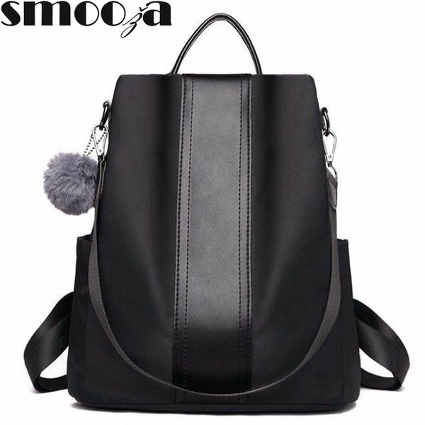 smooza oxford anti-thief women backpack large capacity fur ball school bag for teenager girls male travel bags
smooza oxford anti-thief women backpack large capacity fur ball school bag for teenager girls male travel bags