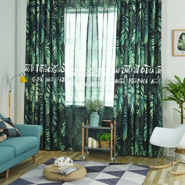 nordic style unique digital printing tropical rainforest leaves tulle curtains for living room shade blackout curtains
nordic style unique digital printing tropical rainforest leaves tulle curtains for living room shade blackout curtains