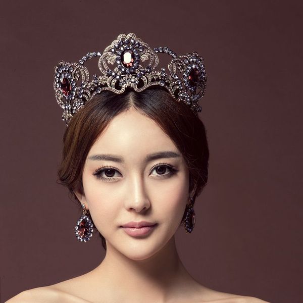 purple flower crystal wedding tiara bridal crown for wedding bride gold color rhinestone crown headband jewelry hair accessories t190620, Golden;white
purple flower crystal wedding tiara bridal crown for wedding bride gold color rhinestone crown headband jewelry hair accessories t190620, Golden;white