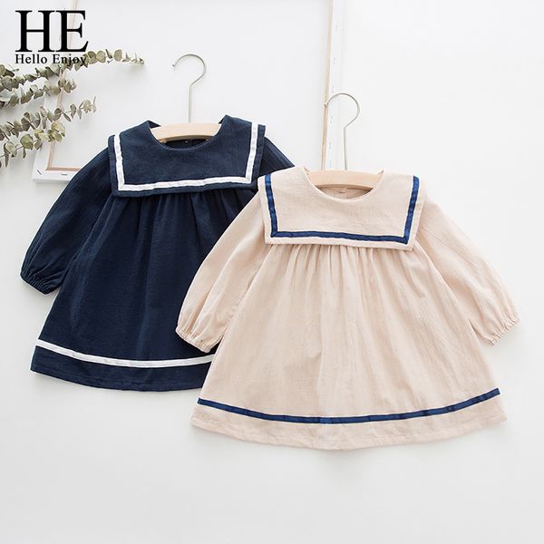 he hello enjoy new autumn girls dresses navy dress cotton cute kids clothes infantil fashion clothing sweet daily 1 2 3 4 5t, Red;yellow
he hello enjoy new autumn girls dresses navy dress cotton cute kids clothes infantil fashion clothing sweet daily 1 2 3 4 5t, Red;yellow