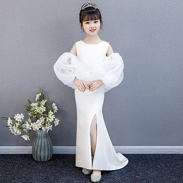 white tailing chinese new year dress flower girl bell sleeve children evening dresses split mermaid oriental wedding gowns, Red
white tailing chinese new year dress flower girl bell sleeve children evening dresses split mermaid oriental wedding gowns, Red