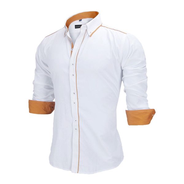 men shirts europe size new arrivals slim fit male shirt solid long sleeve british style cotton men 's shirt wholesale, White;black
men shirts europe size new arrivals slim fit male shirt solid long sleeve british style cotton men 's shirt wholesale, White;black