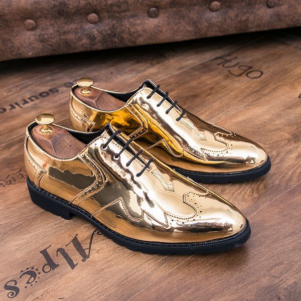 2019 spring new style korean-style men's casual shoes business formal wear bright surface leather shoes england versatile trend, Black
2019 spring new style korean-style men's casual shoes business formal wear bright surface leather shoes england versatile trend, Black