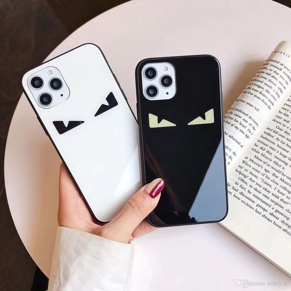 luxury designer cases super italy devil eyes phone case for iphone 14 13 12 11 pro max x xs xr 7 8 plus fashion trend tempered glass cover