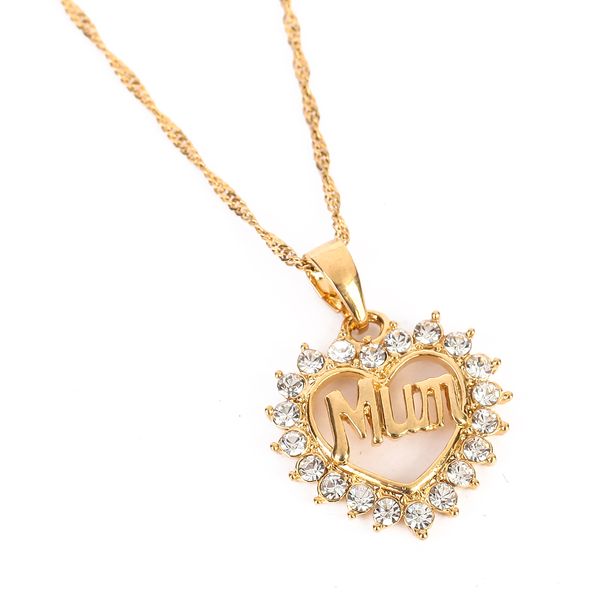 golden heart shaped crystal pendant necklace fashion cute letter mum gives mother a gift necklace, Silver
golden heart shaped crystal pendant necklace fashion cute letter mum gives mother a gift necklace, Silver
