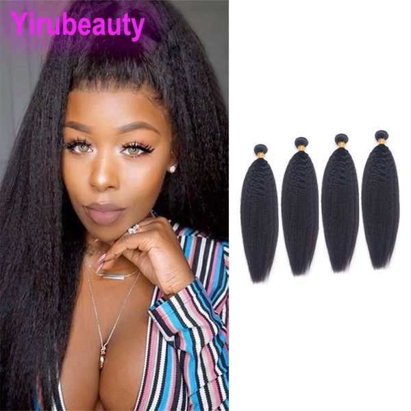 brazilian virgin hair extensions 4 bundles kinky straight 4 pieces/lot yaki straight double wefts nautral color 8-28inch, Black
brazilian virgin hair extensions 4 bundles kinky straight 4 pieces/lot yaki straight double wefts nautral color 8-28inch, Black