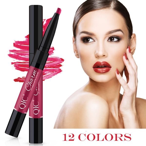 12 colors matte set double head glaze lip line pen matte velvet liquid lipstick liner waterproof non-stick cup makeup 1 pc tslm2
12 colors matte set double head glaze lip line pen matte velvet liquid lipstick liner waterproof non-stick cup makeup 1 pc tslm2