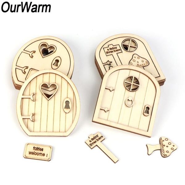ourwarm christmas decoration 6pcs 3d wooden fairy garden door diy painting kids birthday gift new year party supplies
ourwarm christmas decoration 6pcs 3d wooden fairy garden door diy painting kids birthday gift new year party supplies