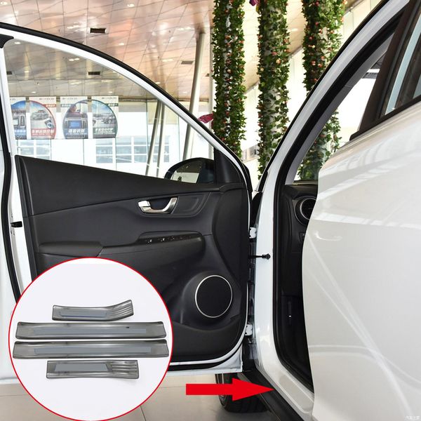 car styling accessories 4pcs stainless steel outer door sill scuff threshold plate cover trim for hyundai kona 2017 2018
car styling accessories 4pcs stainless steel outer door sill scuff threshold plate cover trim for hyundai kona 2017 2018