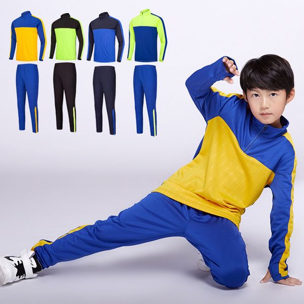 nrahbsqt children's long-sleeved trousers sport running clothing men quick-drying half zipper kid's trainning suit rs020, Black;blue
nrahbsqt children's long-sleeved trousers sport running clothing men quick-drying half zipper kid's trainning suit rs020, Black;blue