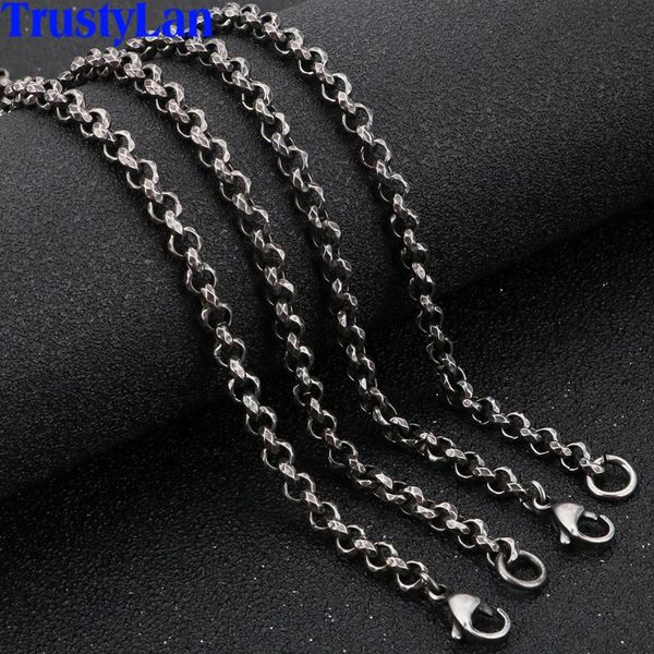 5mm thick 316l stainless steel chain necklace men male jewelry accessory vintage 66cm long mens necklaces chains fashion gift, Silver
5mm thick 316l stainless steel chain necklace men male jewelry accessory vintage 66cm long mens necklaces chains fashion gift, Silver