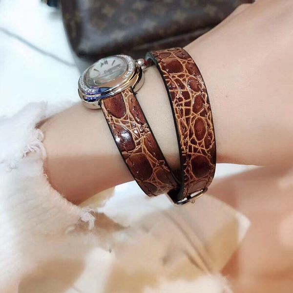 pearl watches 28mm mother of quartz double dial brown wrap watch ladies leather band fashion elegant womens oval jbcrs, Slivery;brown
pearl watches 28mm mother of quartz double dial brown wrap watch ladies leather band fashion elegant womens oval jbcrs, Slivery;brown