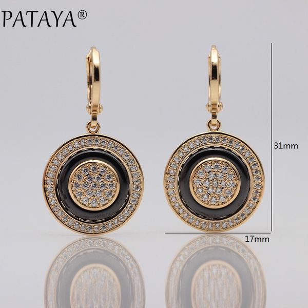 fashion- round micro wax inlay natural zircon black ceramic long dangle earrings 585 rose gold women wedding fine cute jewelry, Silver
fashion- round micro wax inlay natural zircon black ceramic long dangle earrings 585 rose gold women wedding fine cute jewelry, Silver