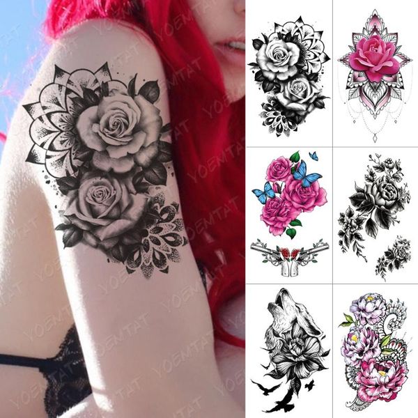 waterproof temporary tattoo sticker rose wolf flower flash tattoos bird pink mandala henna body art arm fake tatoo women men
waterproof temporary tattoo sticker rose wolf flower flash tattoos bird pink mandala henna body art arm fake tatoo women men