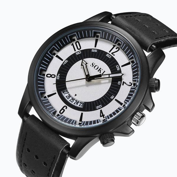 soki fashion big dial calendar scrub belt watches men sport watch quartz wristwatches reloj hombre relogio masculino, Slivery;brown
soki fashion big dial calendar scrub belt watches men sport watch quartz wristwatches reloj hombre relogio masculino, Slivery;brown