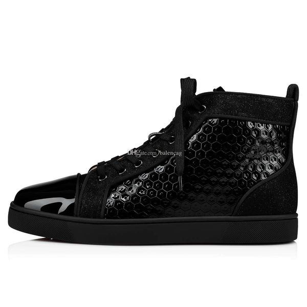 italy brand sneakers red bottom spiked shoes black patent leather shiny glitter textures fashion style,luxury men's high cut retro snea
italy brand sneakers red bottom spiked shoes black patent leather shiny glitter textures fashion style,luxury men's high cut retro snea