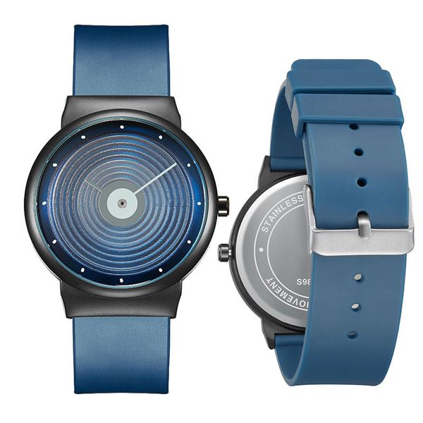 royal blue quartz dial records watch men unique design soft silicone wristband male fashion watch male, Slivery;brown
royal blue quartz dial records watch men unique design soft silicone wristband male fashion watch male, Slivery;brown