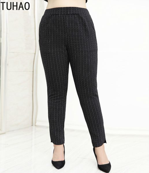 tuhao large size 10xl 8xl 6xl 4xl women black striped pants autumn spring high waist elastic waist jacket pants office trousers, Black;white
tuhao large size 10xl 8xl 6xl 4xl women black striped pants autumn spring high waist elastic waist jacket pants office trousers, Black;white