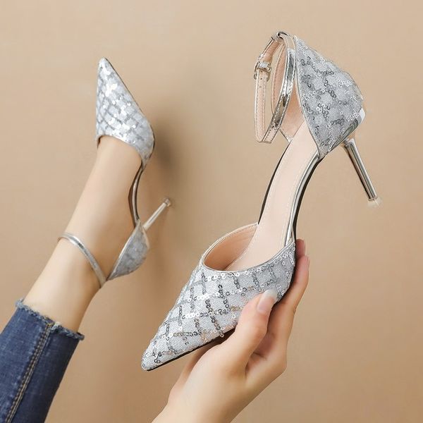 shoes female women heels sandals pointed shallow mouth high-heeled shoes with thin heel banquet sandals lsj-6719- s04, Black
shoes female women heels sandals pointed shallow mouth high-heeled shoes with thin heel banquet sandals lsj-6719- s04, Black