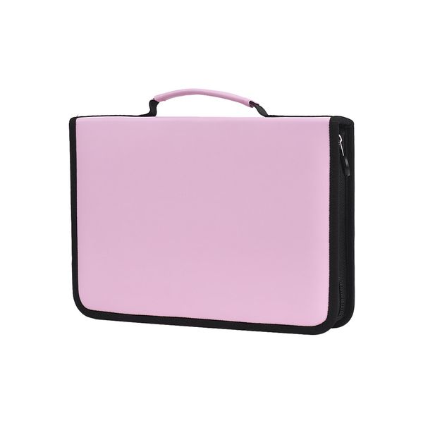 120 slots colored pencil organizer pu leather pencil case bag holder cosmetic brush pouch pink for student girls
120 slots colored pencil organizer pu leather pencil case bag holder cosmetic brush pouch pink for student girls