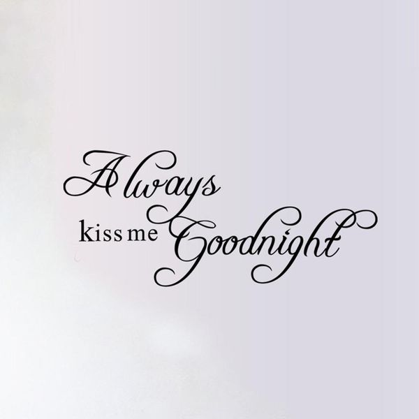 english wall sticker always kiss me goodnight is environmentally friendly and waterproof with rich and creative patterns
english wall sticker always kiss me goodnight is environmentally friendly and waterproof with rich and creative patterns