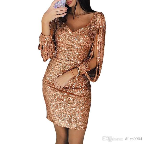 girl rose gold women's clothing european and american foreign trade new nightclub party sequin tassel long sleeve hip pack dre, Black;gray
girl rose gold women's clothing european and american foreign trade new nightclub party sequin tassel long sleeve hip pack dre, Black;gray