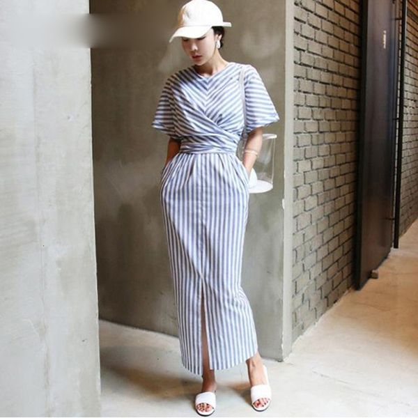 womens dresses women clothes striped maxi lace up dress short sleeve high waist cross split dresses for women autumn fashion new, Black;gray
womens dresses women clothes striped maxi lace up dress short sleeve high waist cross split dresses for women autumn fashion new, Black;gray