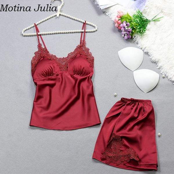 motina julia satin lace strap sleeveless pajama set women two piece summer elegant short pyjama femme casual daily pajamas, Blue;gray
motina julia satin lace strap sleeveless pajama set women two piece summer elegant short pyjama femme casual daily pajamas, Blue;gray