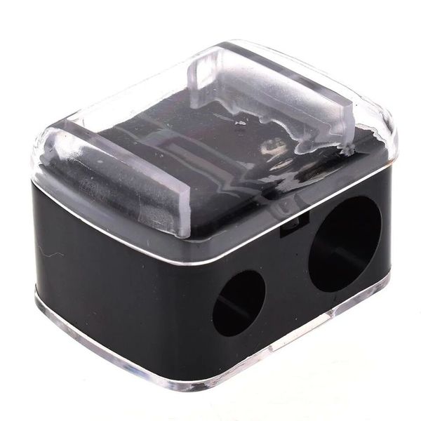 black 2 holes precision cosmetic pencil sharpener for eyebrow lip liner eyeliner pencil school office supply gift simple
black 2 holes precision cosmetic pencil sharpener for eyebrow lip liner eyeliner pencil school office supply gift simple