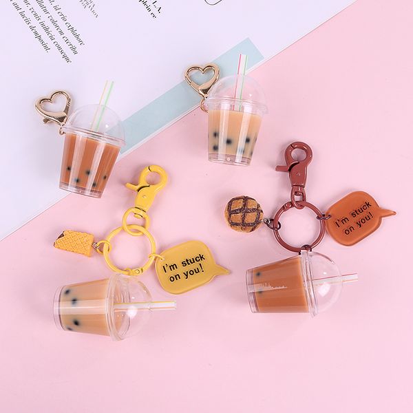 cute cartoon creative milk keychain liquid keyring for women bag wallet backpack charms pendant jewelry car key decoration, Silver
cute cartoon creative milk keychain liquid keyring for women bag wallet backpack charms pendant jewelry car key decoration, Silver