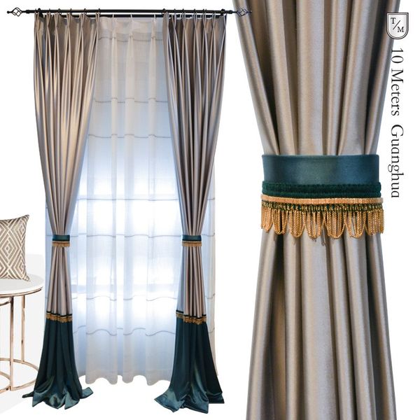 custom curtains light luxury simple cotton light sky blue american mediterranean cloth blackout curtain tulle drape b477
custom curtains light luxury simple cotton light sky blue american mediterranean cloth blackout curtain tulle drape b477