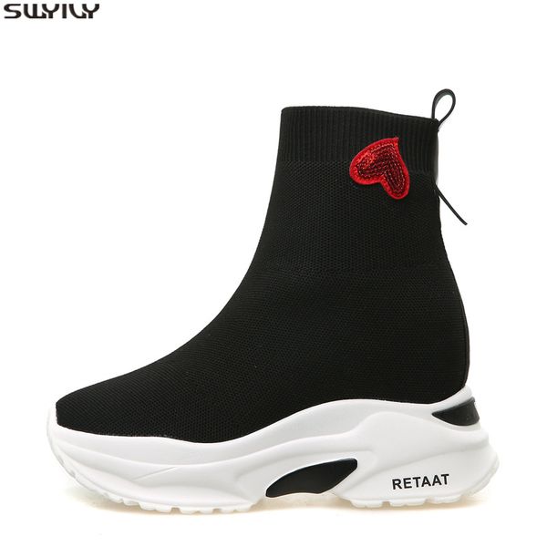 swyivy chaussure femme womens boots ankle shoes women's shoes new 2019 autumn sock boots ladies black sneakers platform wedge
swyivy chaussure femme womens boots ankle shoes women's shoes new 2019 autumn sock boots ladies black sneakers platform wedge