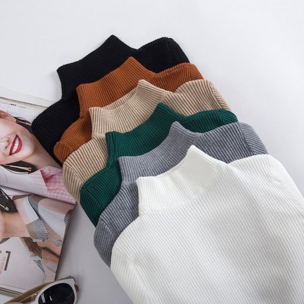 2019 spring korea style sweater women turtleneck pullover solid flat knitted female slim bottoming casual clothing femme, White;black
2019 spring korea style sweater women turtleneck pullover solid flat knitted female slim bottoming casual clothing femme, White;black