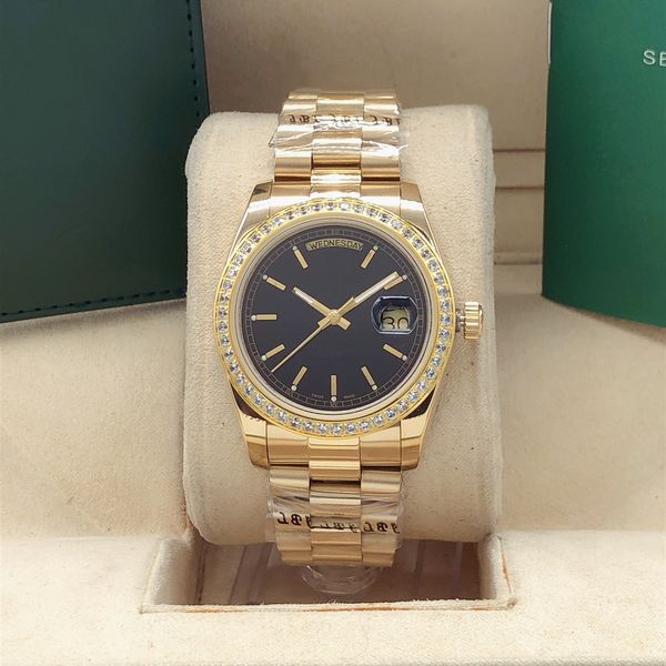 3 style mens watch 36mm day date diamond bezel asia movement mechanical automatic watches watch, Slivery;brown
3 style mens watch 36mm day date diamond bezel asia movement mechanical automatic watches watch, Slivery;brown