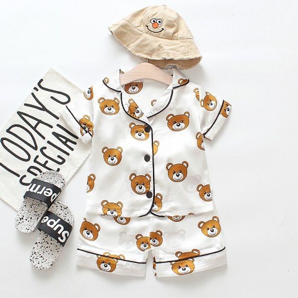 children fashion pajamas boys girls summer casual sleepwear child brand cartoon bear home service fashion suits fashion pajamas sale, Blue;red
children fashion pajamas boys girls summer casual sleepwear child brand cartoon bear home service fashion suits fashion pajamas sale, Blue;red