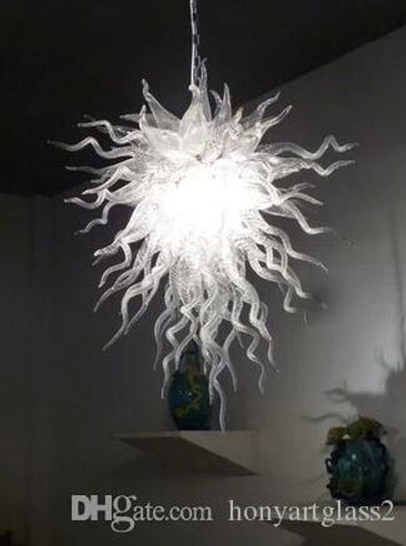 Pure White Color Glass Chandelier Modern Art Decor Crystal Pendant Light Style Hand Blown Glass Chandelier Lighting
Pure White Color Glass Chandelier Modern Art Decor Crystal Pendant Light Style Hand Blown Glass Chandelier Lighting