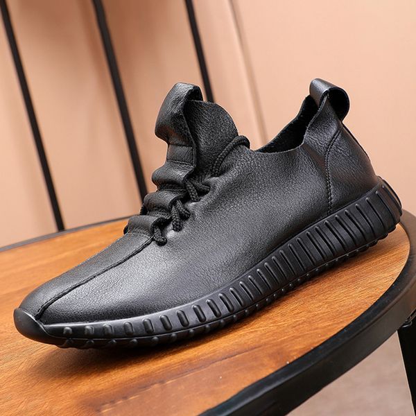 spring and summer casual shoes mens soft bottom breathable genuine leather shoes male sneakers breathable cowhide, Black
spring and summer casual shoes mens soft bottom breathable genuine leather shoes male sneakers breathable cowhide, Black