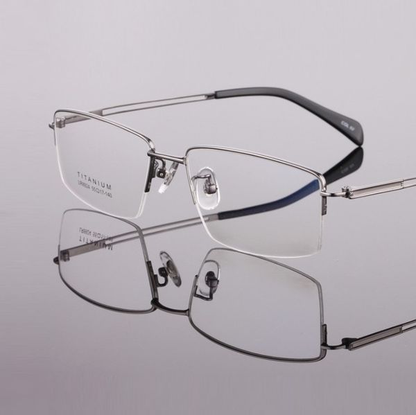 business man pure titanium hollow eyeglasses spectacle frames eyewear male myopia prescription half-rim new glasses frame, Black
business man pure titanium hollow eyeglasses spectacle frames eyewear male myopia prescription half-rim new glasses frame, Black