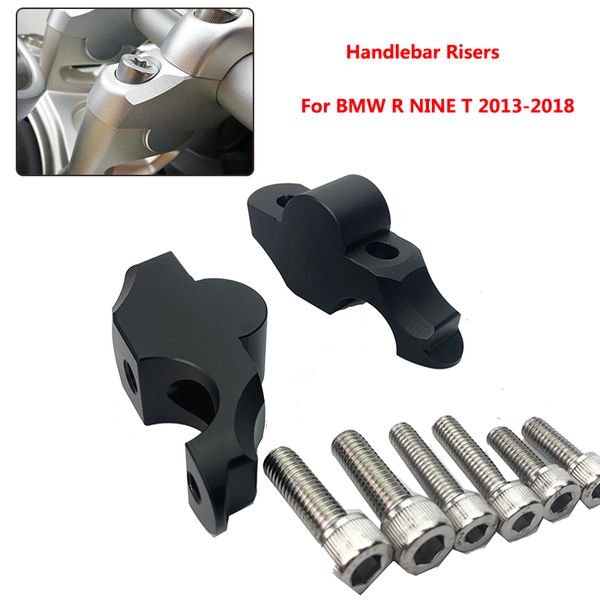 for r nine t r9t rnine t 2013-2020 motorcycle handlebar risers clamp height up also backward extend adapters with bolts
for r nine t r9t rnine t 2013-2020 motorcycle handlebar risers clamp height up also backward extend adapters with bolts