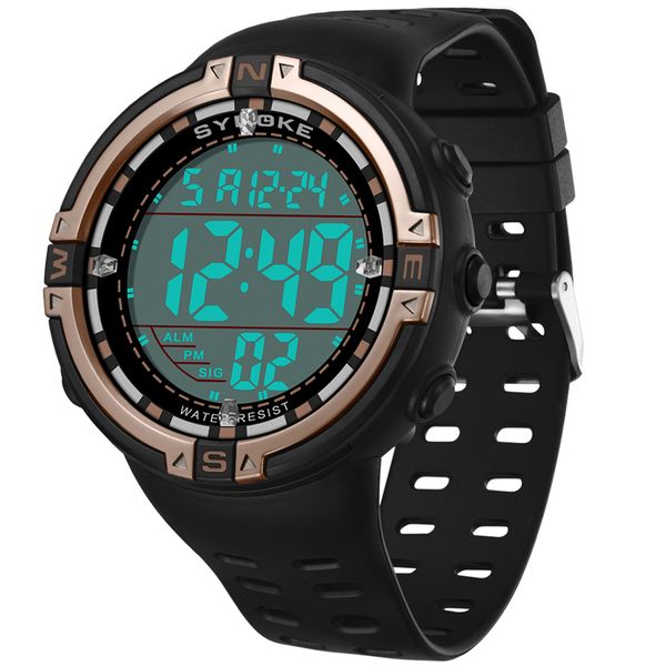 synoke men digital watches multi functional outdoor sports waterproof running seconds large dial electronic luminous male clock, Slivery;brown
synoke men digital watches multi functional outdoor sports waterproof running seconds large dial electronic luminous male clock, Slivery;brown
