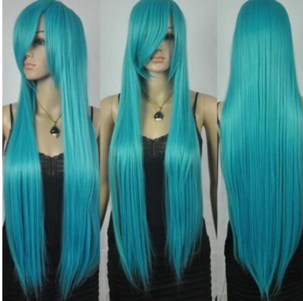 + snew extra long straight rapunzel tangled dark turquoise bangs cosplay hair wig, Black;brown
+ snew extra long straight rapunzel tangled dark turquoise bangs cosplay hair wig, Black;brown