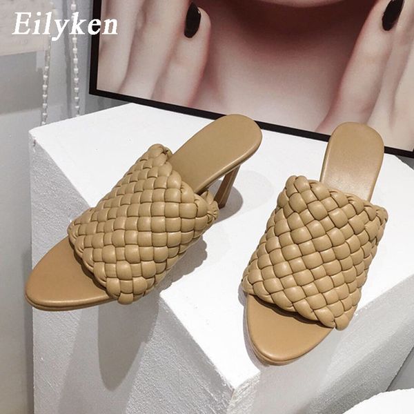 eilyken new design woven slippers summer pointed toe pu leather high heels gladiator sandals womens fashion slides shoes, Black
eilyken new design woven slippers summer pointed toe pu leather high heels gladiator sandals womens fashion slides shoes, Black