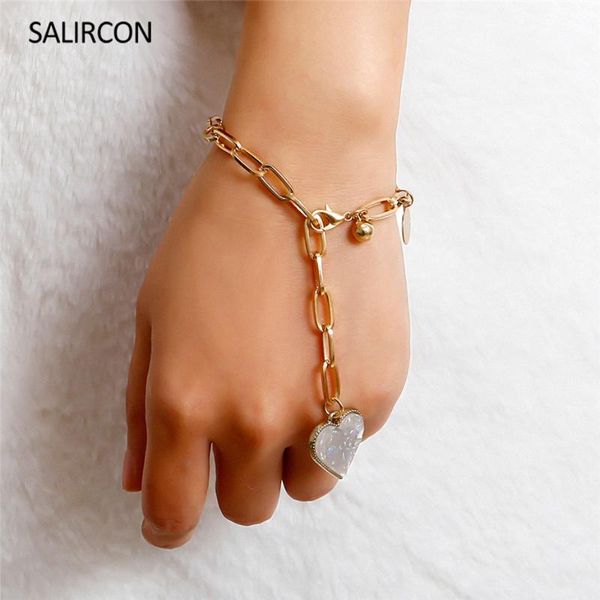 salircon fashion love heart charm crystal bracelets bangles fashion 2020 couple jewelry statement gold color bracelet for women, Golden;silver
salircon fashion love heart charm crystal bracelets bangles fashion 2020 couple jewelry statement gold color bracelet for women, Golden;silver