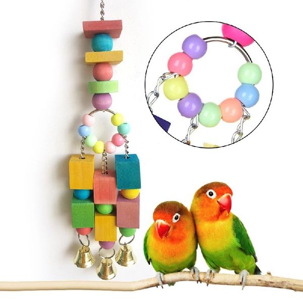 manual non-toxic environmental protection can move parrot bird swing wooden chew rope toys bring bell
manual non-toxic environmental protection can move parrot bird swing wooden chew rope toys bring bell