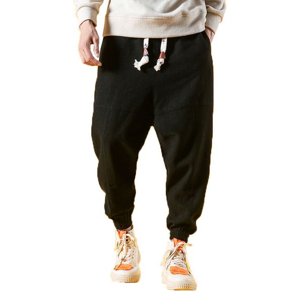 2018 winter linen harem pants men hiphop drop pants men joggers male pantalones hombre retro chinese style fleece sweatpants 5xl, Black
2018 winter linen harem pants men hiphop drop pants men joggers male pantalones hombre retro chinese style fleece sweatpants 5xl, Black