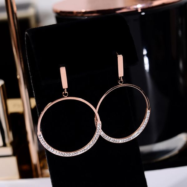 yun ruo semi-circle mosaic zircon stud earring 316 l titanium steel jewelry rose gold color woman birthday gift mujer never fade, Golden;silver
yun ruo semi-circle mosaic zircon stud earring 316 l titanium steel jewelry rose gold color woman birthday gift mujer never fade, Golden;silver